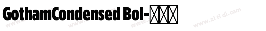 GothamCondensed Bol字体转换